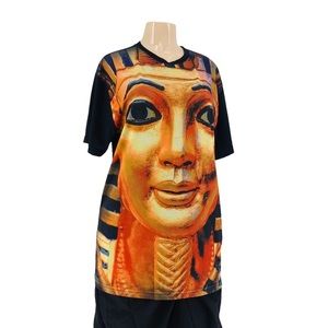 Vibrant 3D Printed King Tut Jersey Front T-Shirt